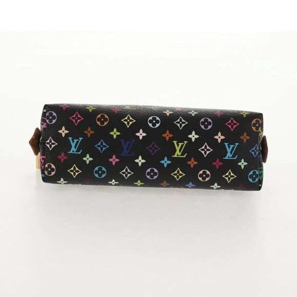 LOUIS VUITTON Monogram Multicolor Pochette Pouch Black M47355 LV Auth 146126V - Picture 7 of 16